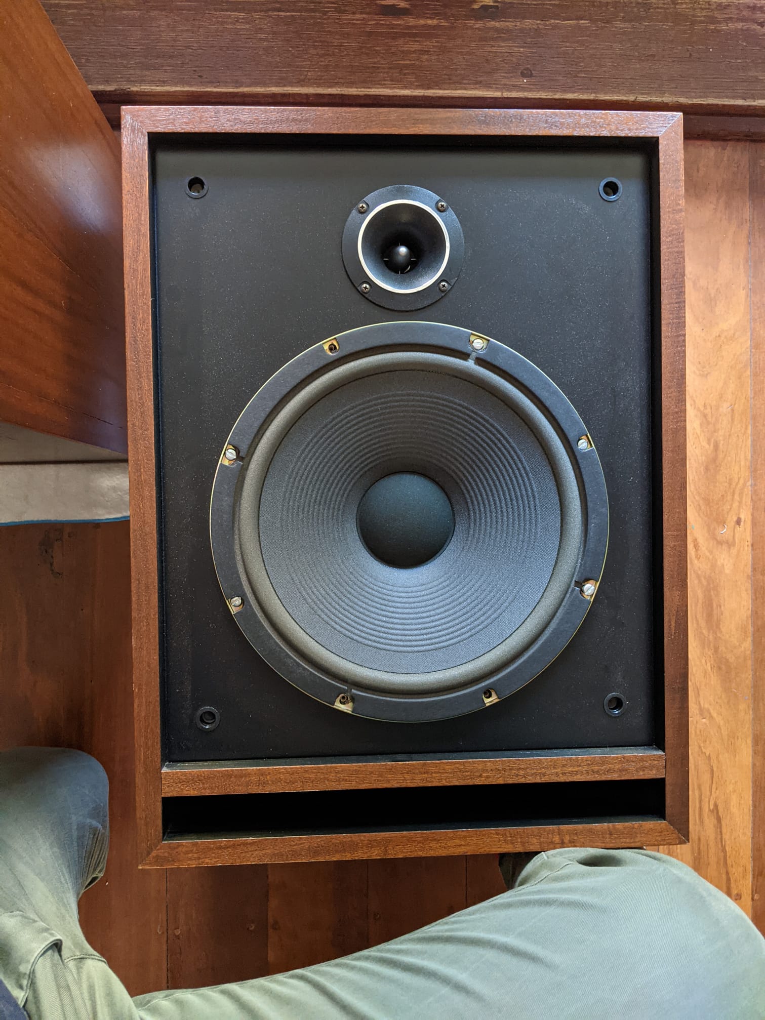This is a vintage Goodmans Trebax horn-loaded compression tweeter