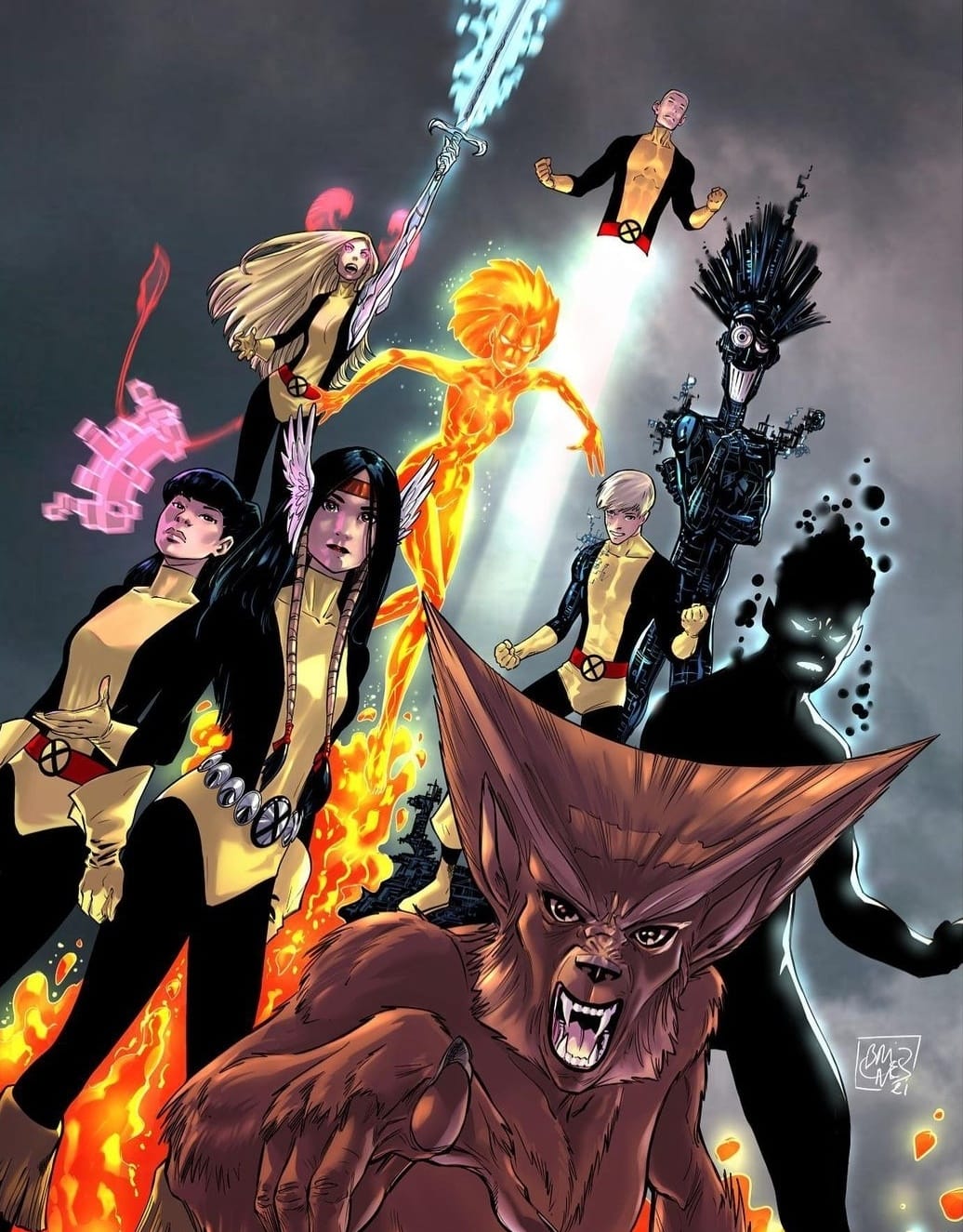 Mutants Genesis By Jim Lee and Whilce Portacio Colors by Thomas Mason