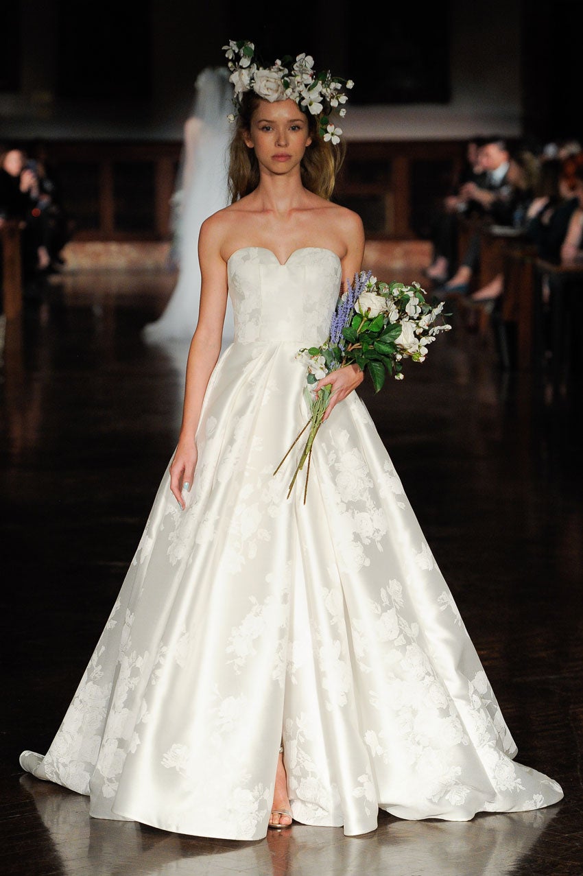 chinese dress ladies Sample Reem Acra Lullaby Gown