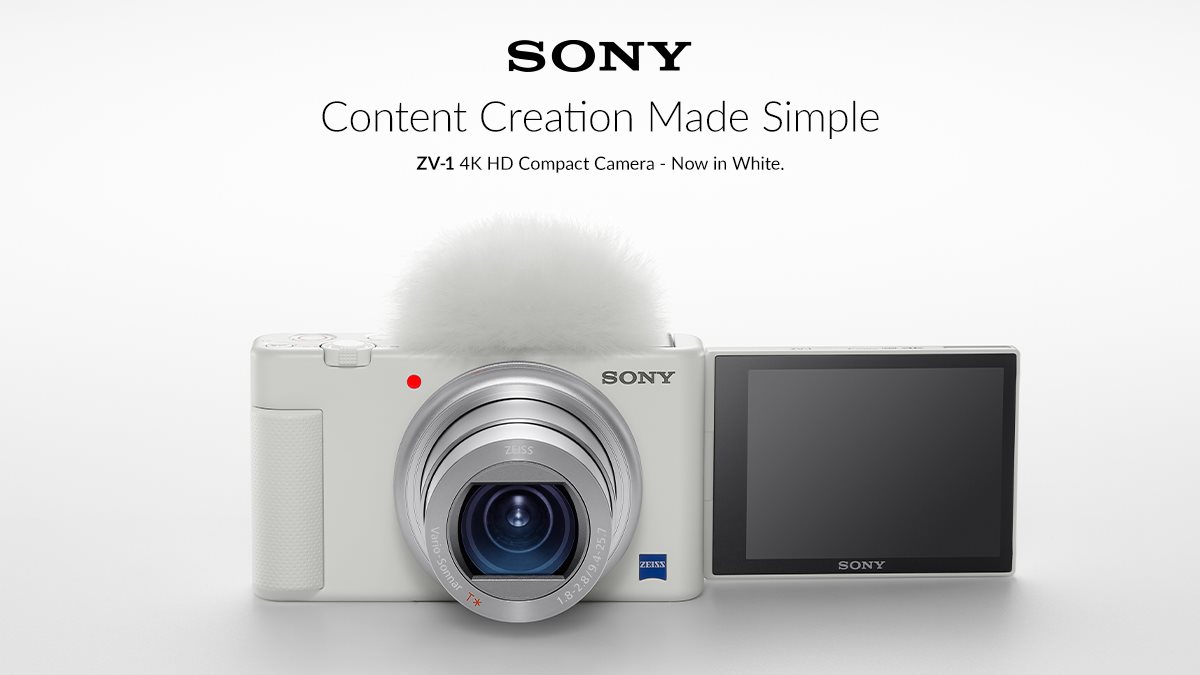 Sony #ZV1 4K HD Compact Camera - Now in White! #Sony Shop Now 