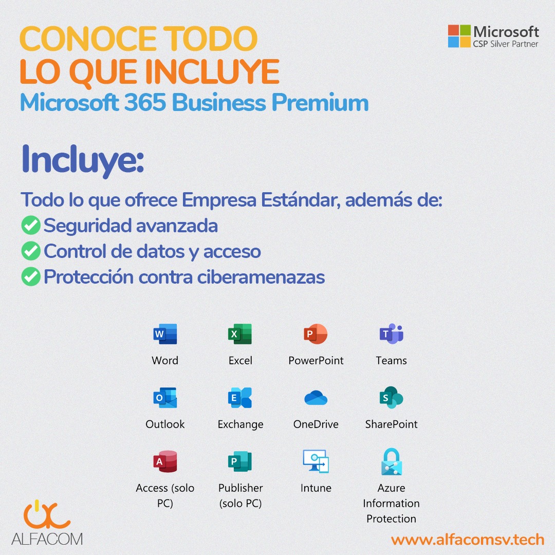 Alfacom - 💻 ¿Sabes que es todo lo que incluye tu Plan de...