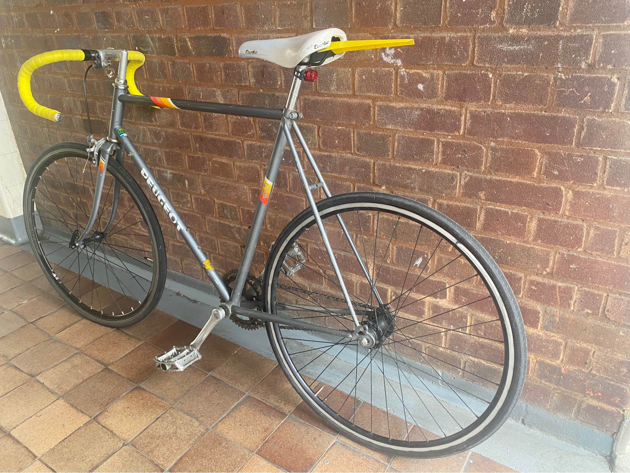 Adesivo/Decalcomania Peugeot Mangalloy HLE Per Bici O Moto Vintage, Nuovo