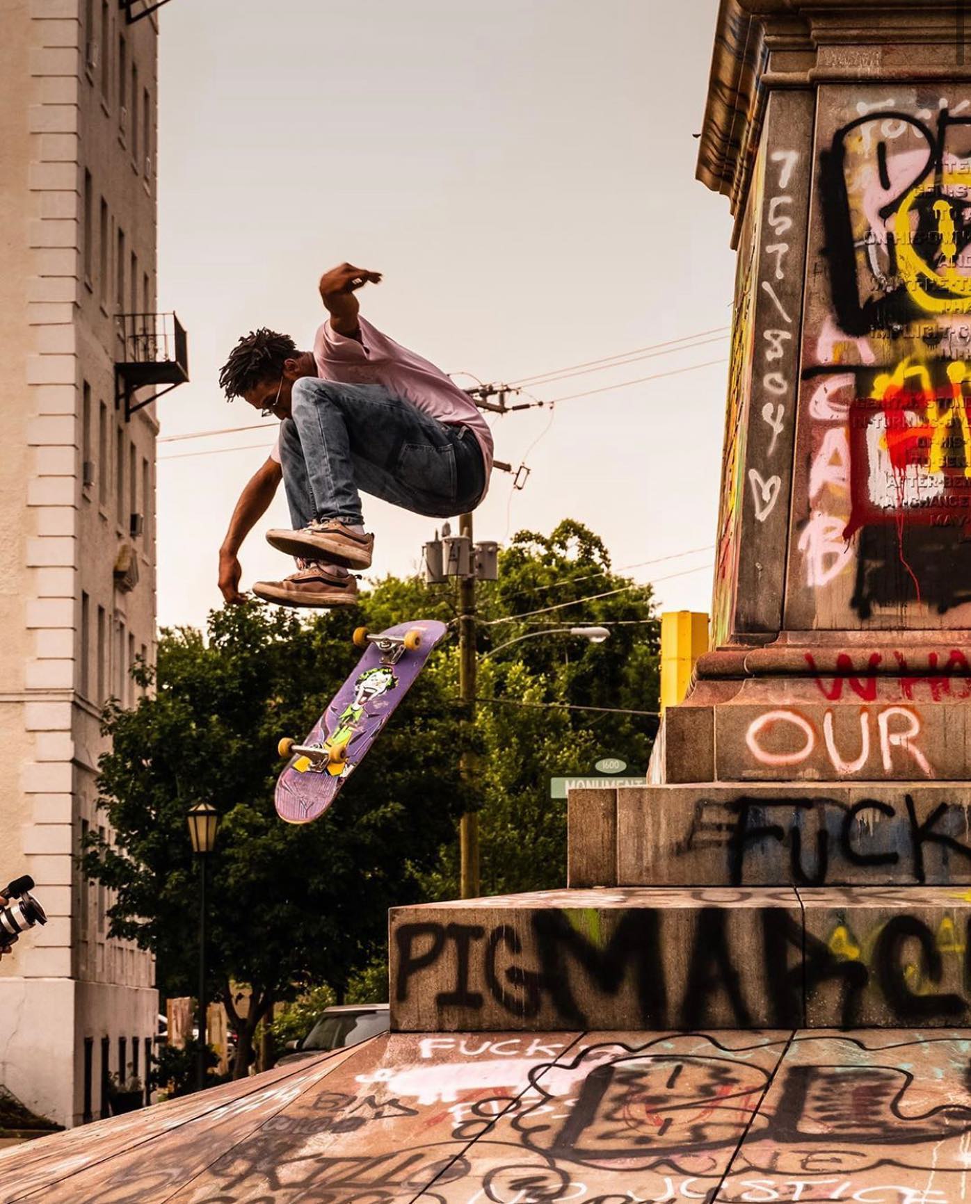RVA - Richmond, Va • Skater • The plinth of the former Confederate ...