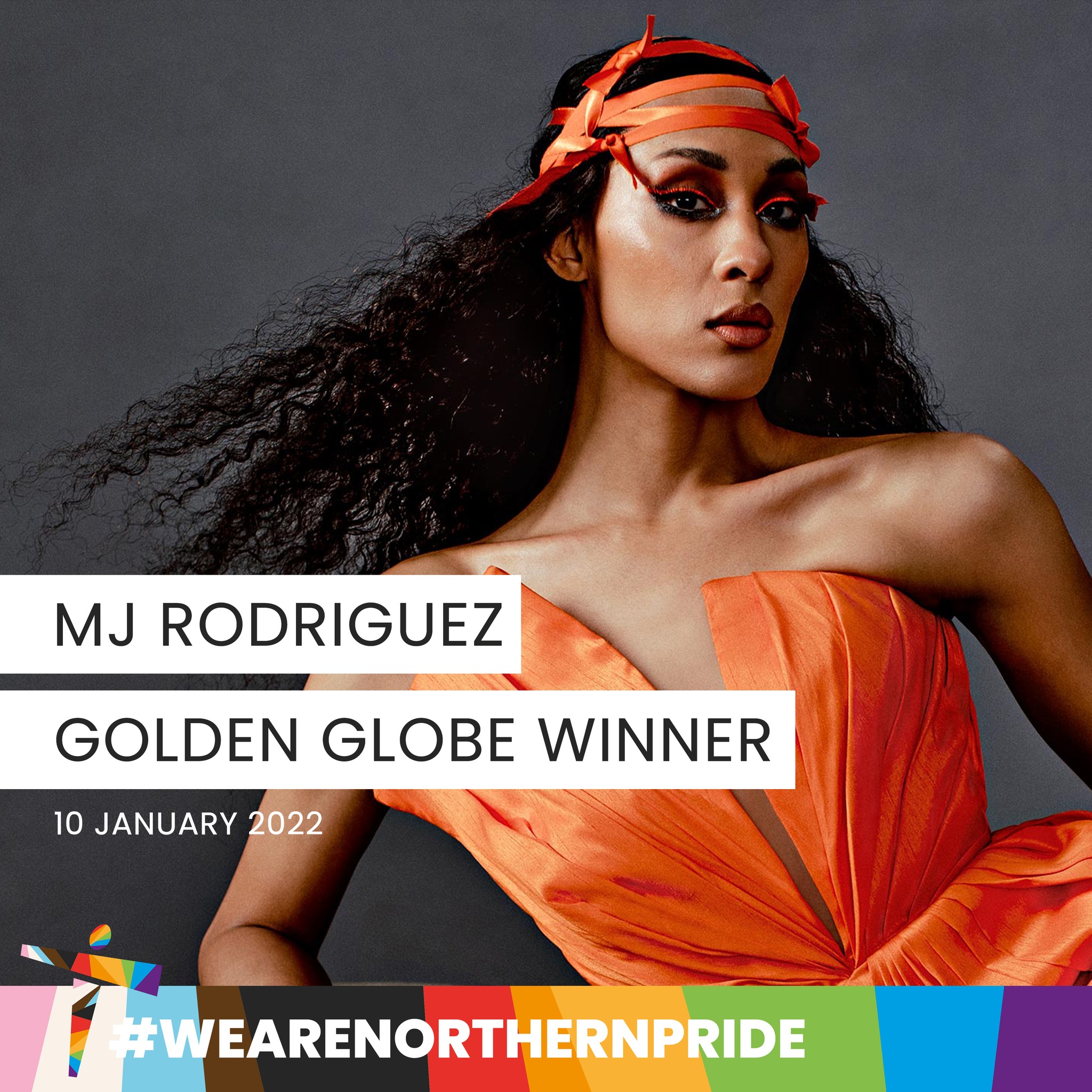 ✨ 🏆 🏳️‍⚧️ Congratulations to MJ Rodriguez for becoming the first transgender actress to win a Golden Globe last night for her performance in Pose FX! In a celebratory post, MJ wrote, 