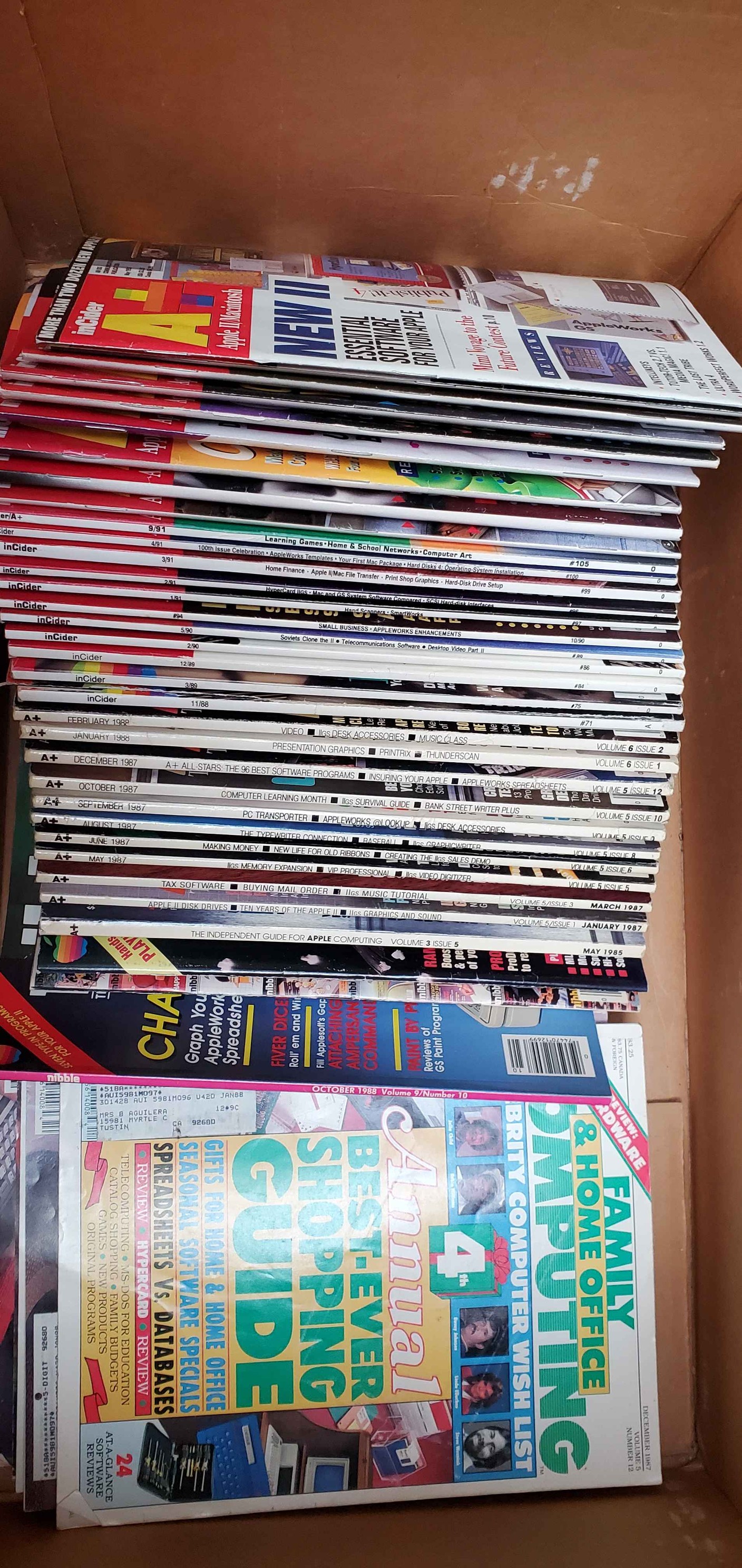 Apple II magazine collection from 1987-1993 for sale