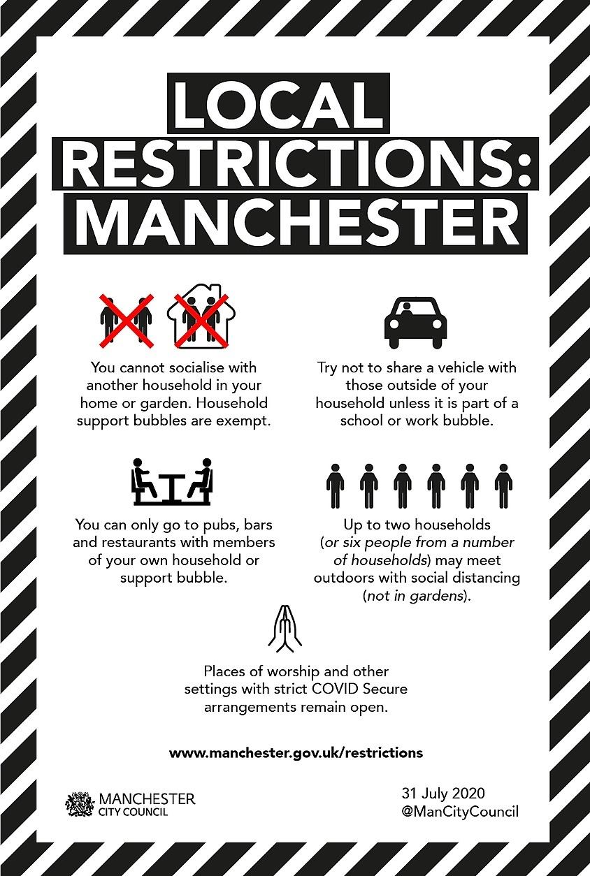 Manchester - ⚠️ Local restrictions in Manchester ⚠️ Cases of ...
