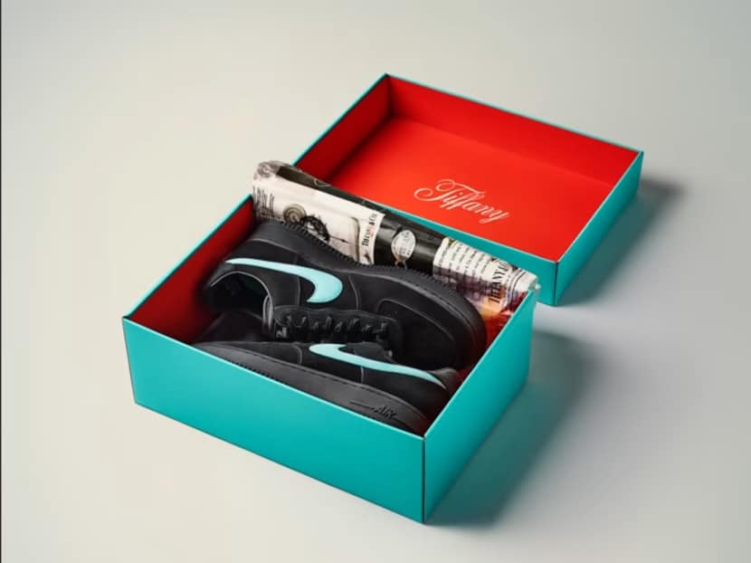 Tiffany & Co. creates 23lb silver Nike shoe box