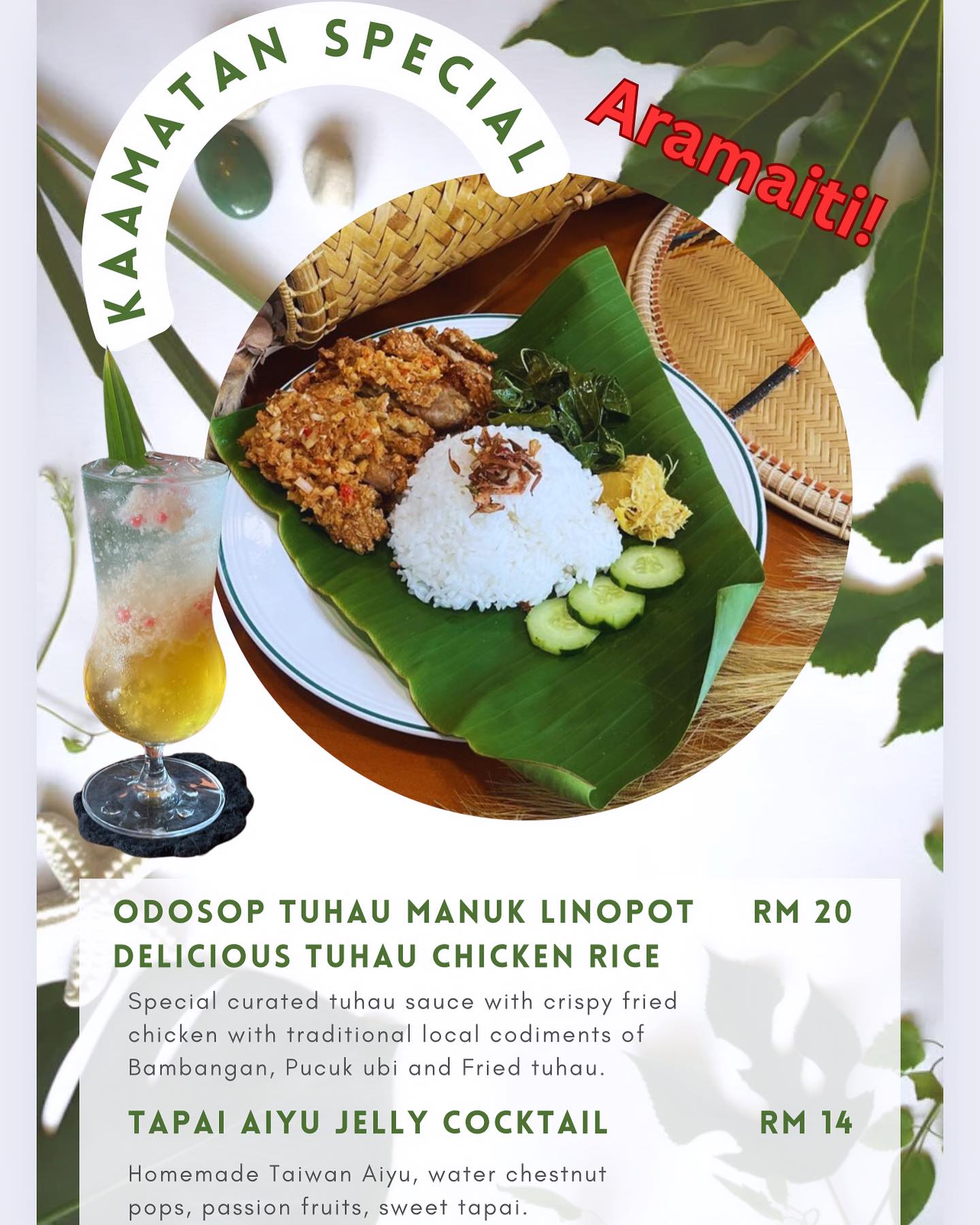 Eva Secret Garden - Kaamatan Special : Odosop Tuhau Manuk Linopot ...