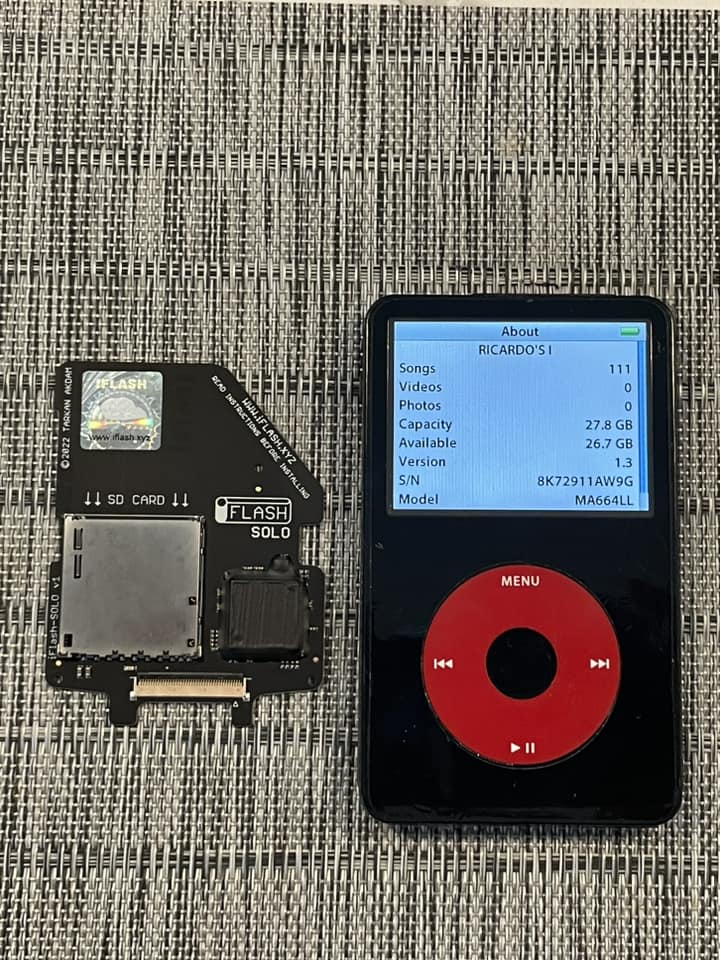 U2 iPod with 64GB SD card