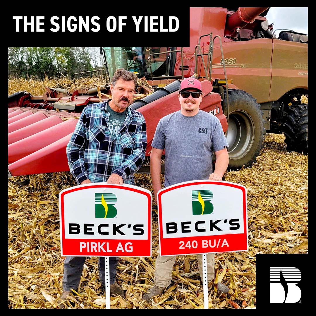 Beck's - Signs of Yield from the Field! Bryan and Keaton DeCook of ...