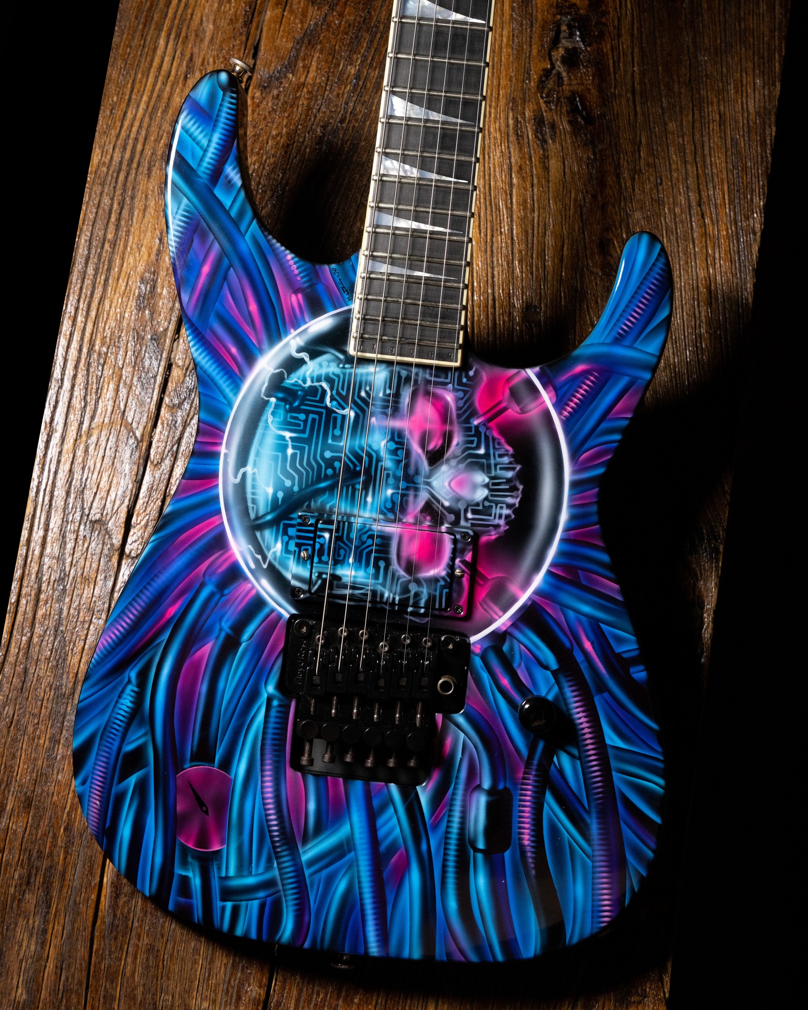 This handpainted 2004 Jackson Guitars Soloist is definitely not