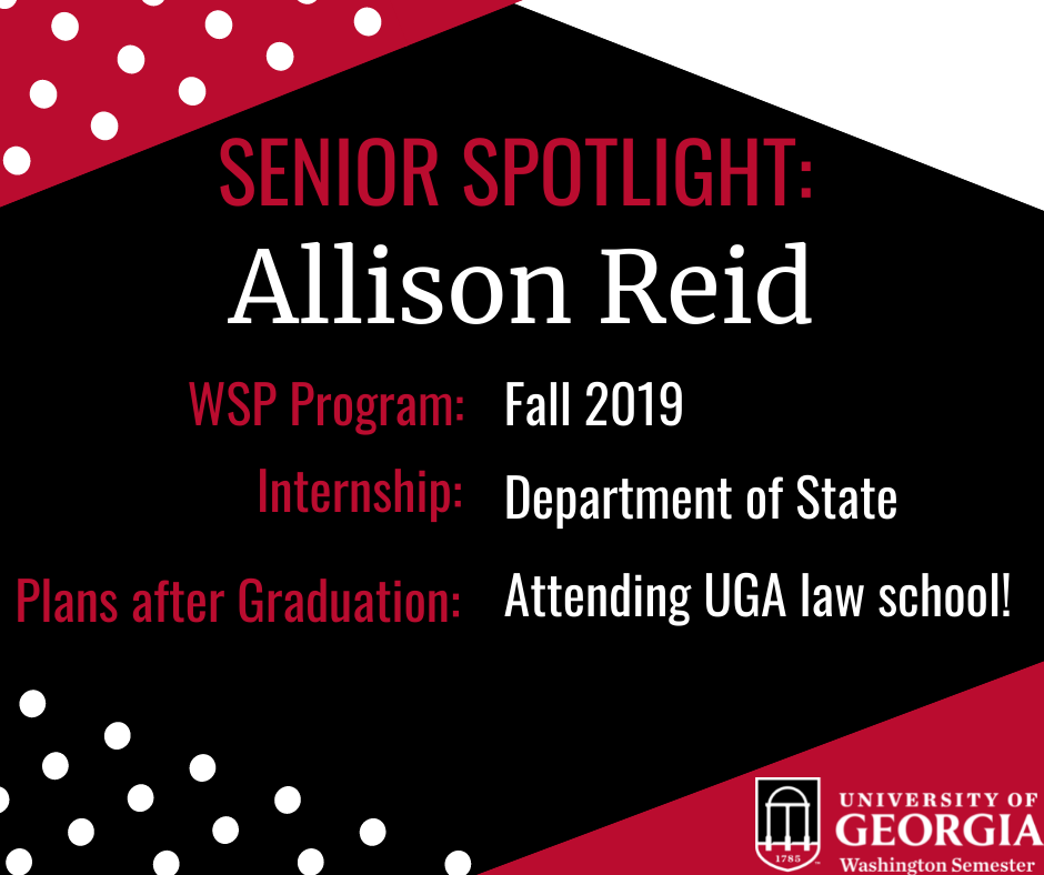 The spotlight is on... - UGA Washington Semester Program | Facebook