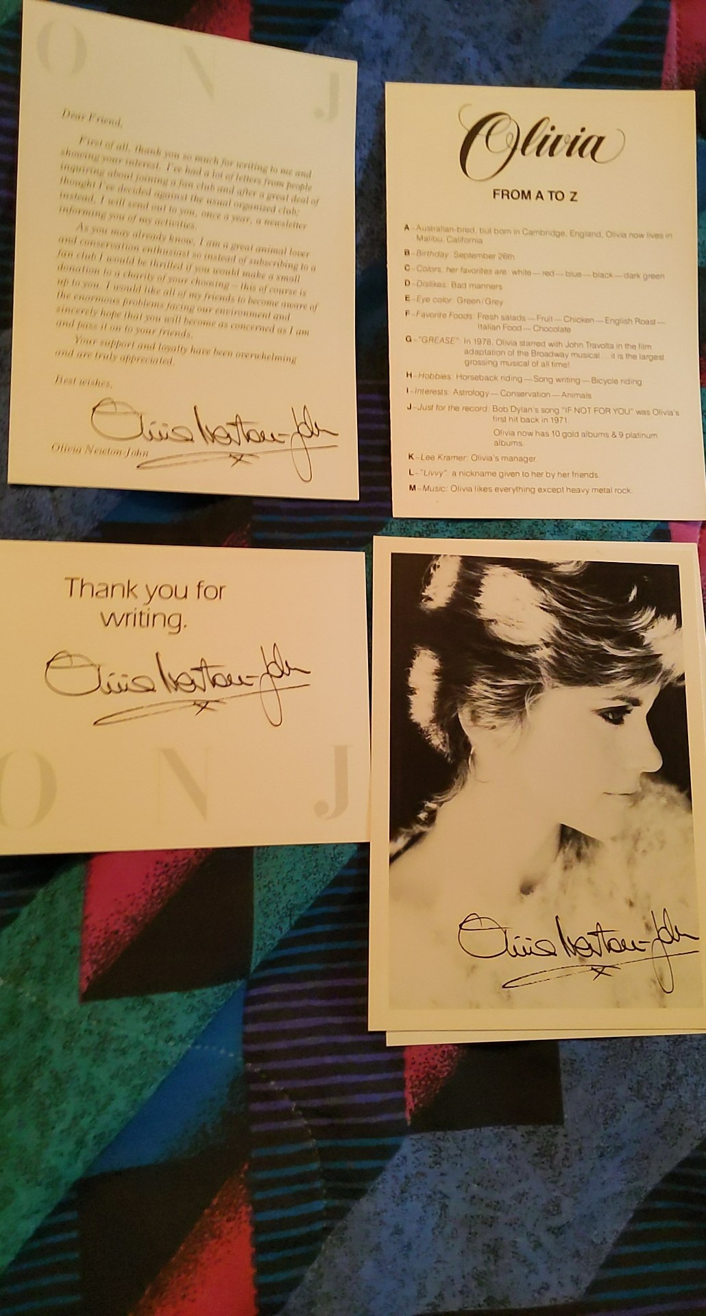 Longtime fan shares Olivia Newton-John memorabilia