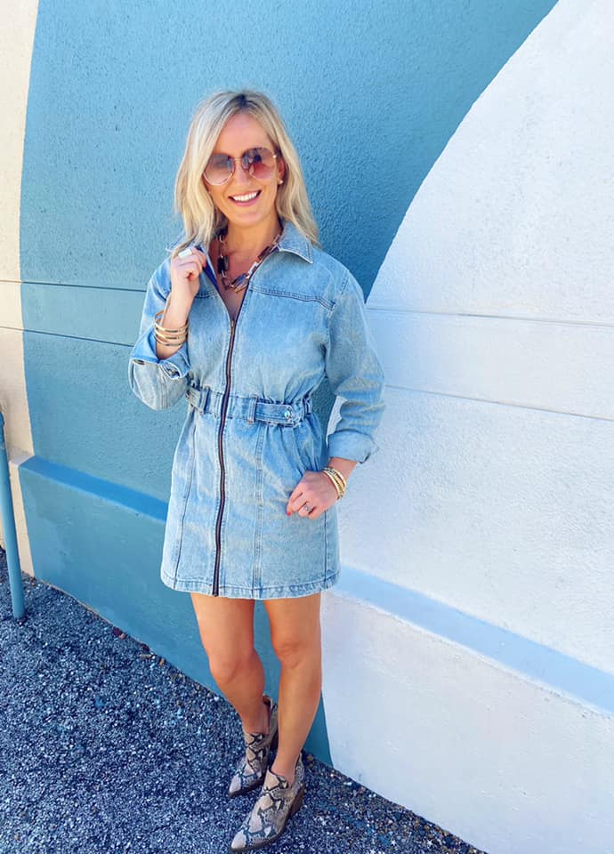 denim shirt dress with cowboy boots One dress, countless ways to wear it. The Savannah combines timeless Western-inspired details soft washed denim for a look that's effortless, feminine, and made to wear season after Color:M-Light Royal Blue Corset Dresses | Bustier open back dresses Cowboy hat A streamlined shirt
