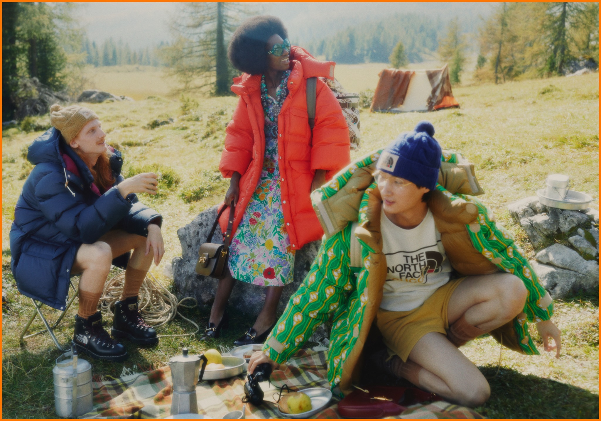 The North Face x Gucci campaign features new collaborative collection