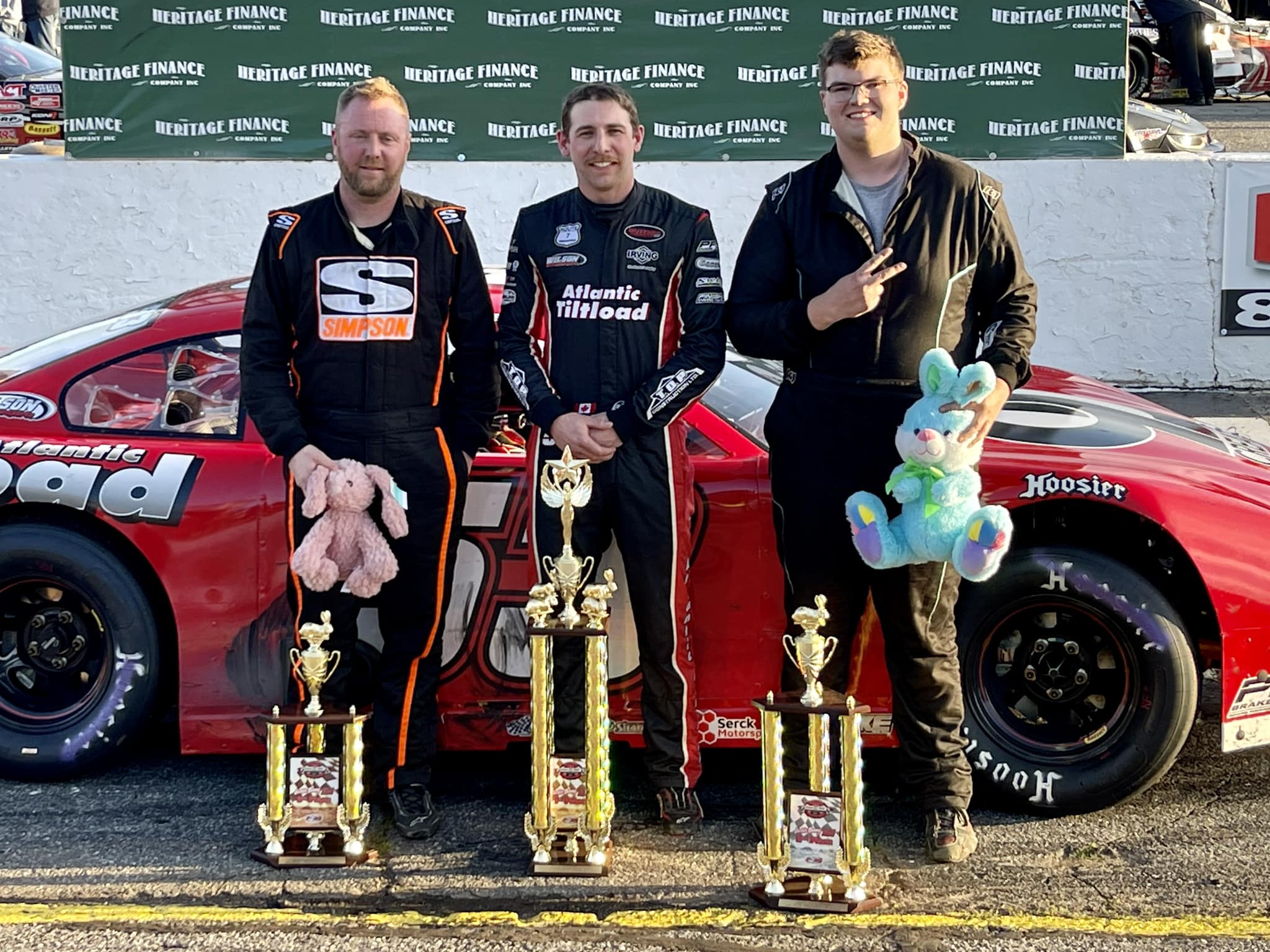 Racing America - Your Easter Bunny 150 podium at Hickory...