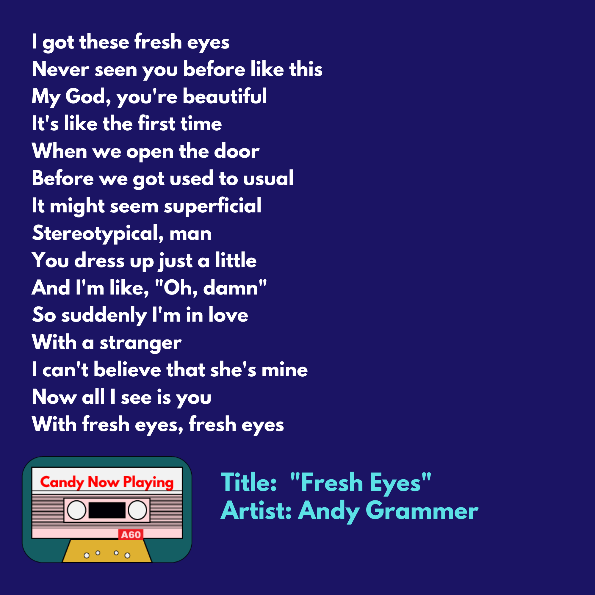 Candy Magazine Candynowplaying Fresh Eyes By Andy Facebook facebook