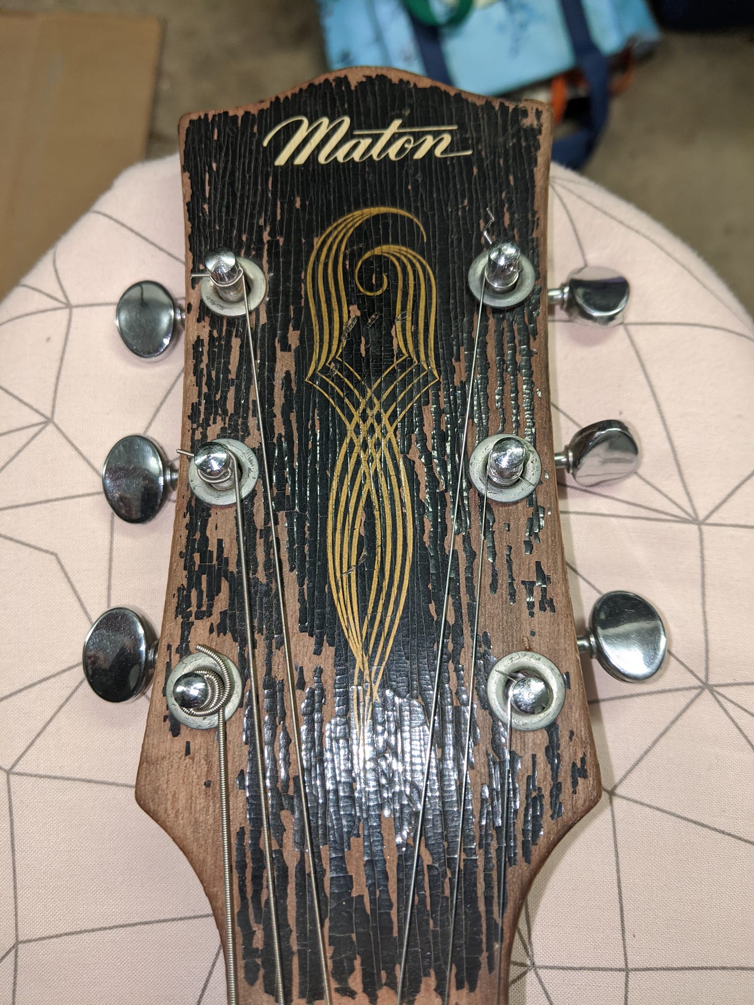 What is the model and age of my inherited Maton guitar?