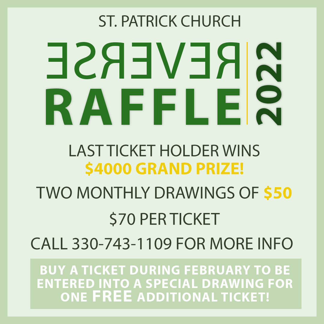 Our Reverse Raffle is in full... - St. Patrick, Youngstown | Facebook