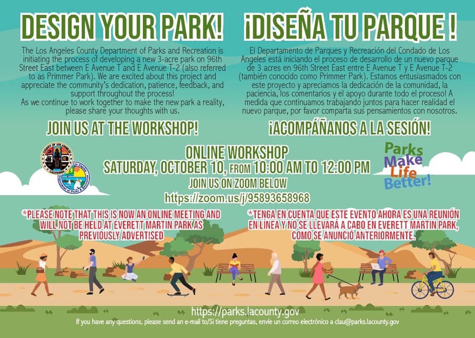 County - 🌳Design Your Park Join #LACOUNTYPARKS Online Workshop 🗓 ...