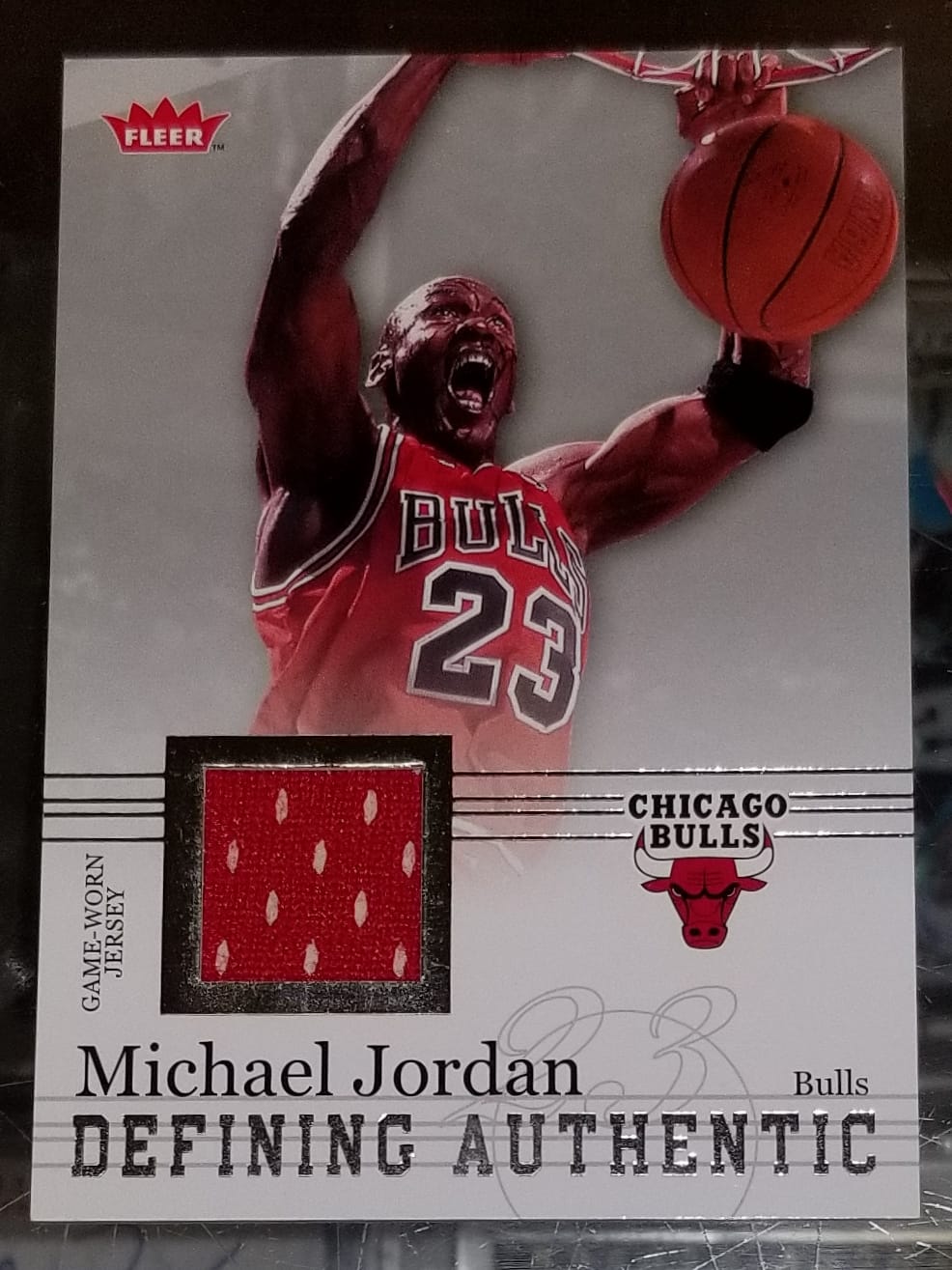 This card has a game-worn shoe by NBA Hall of Famer Kevin McHale 