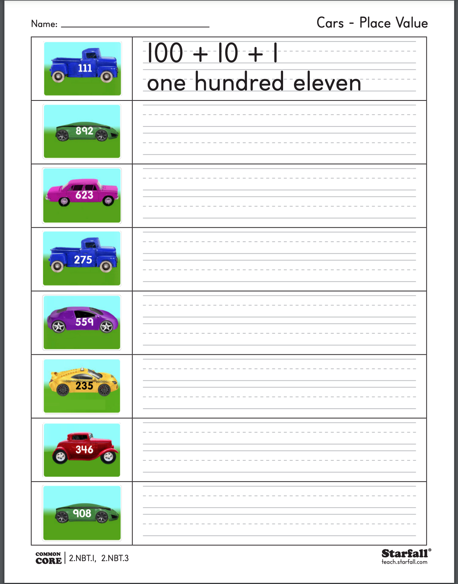 Starfalls Worksheets P. Colin Hill | Digital Designer