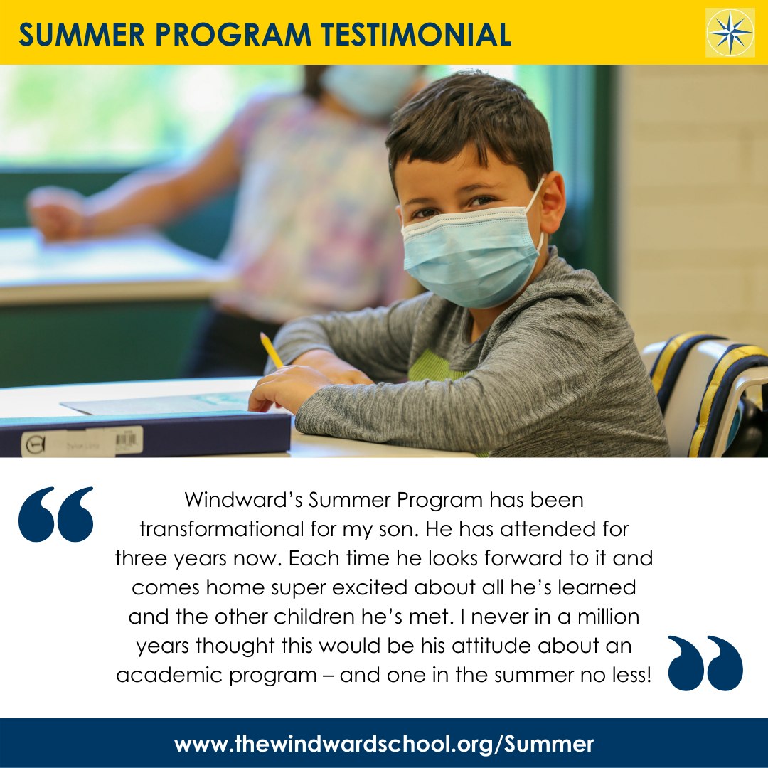 The Windward School - Don't miss out on enrolling your student in ...