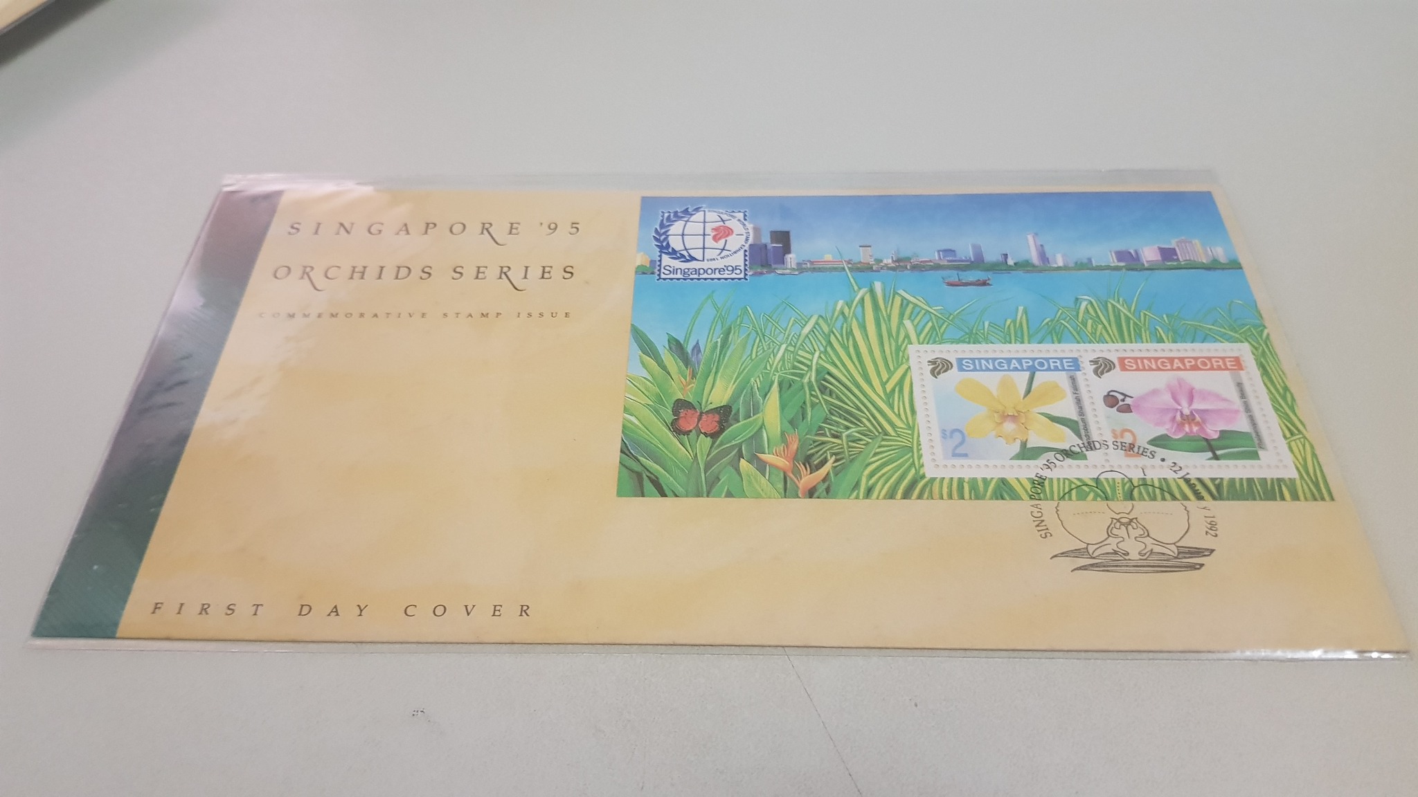SAC1838 FDC on Orchids 1991 Ev ₹ 250 + pp