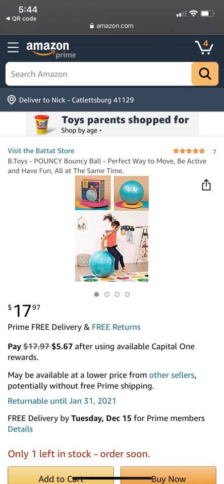 B. Toys – Pouncy Bouncy Ball Bleu – Ballon Sauteur Gonflable Pour Enfants Dès 3 Ans Avec Pompe Incluse – Idéal Pour Sauter Et Bouger !
