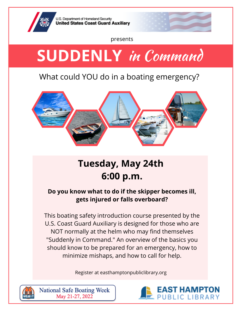 East Hampton Public Library - In recognition of boating safety week ...