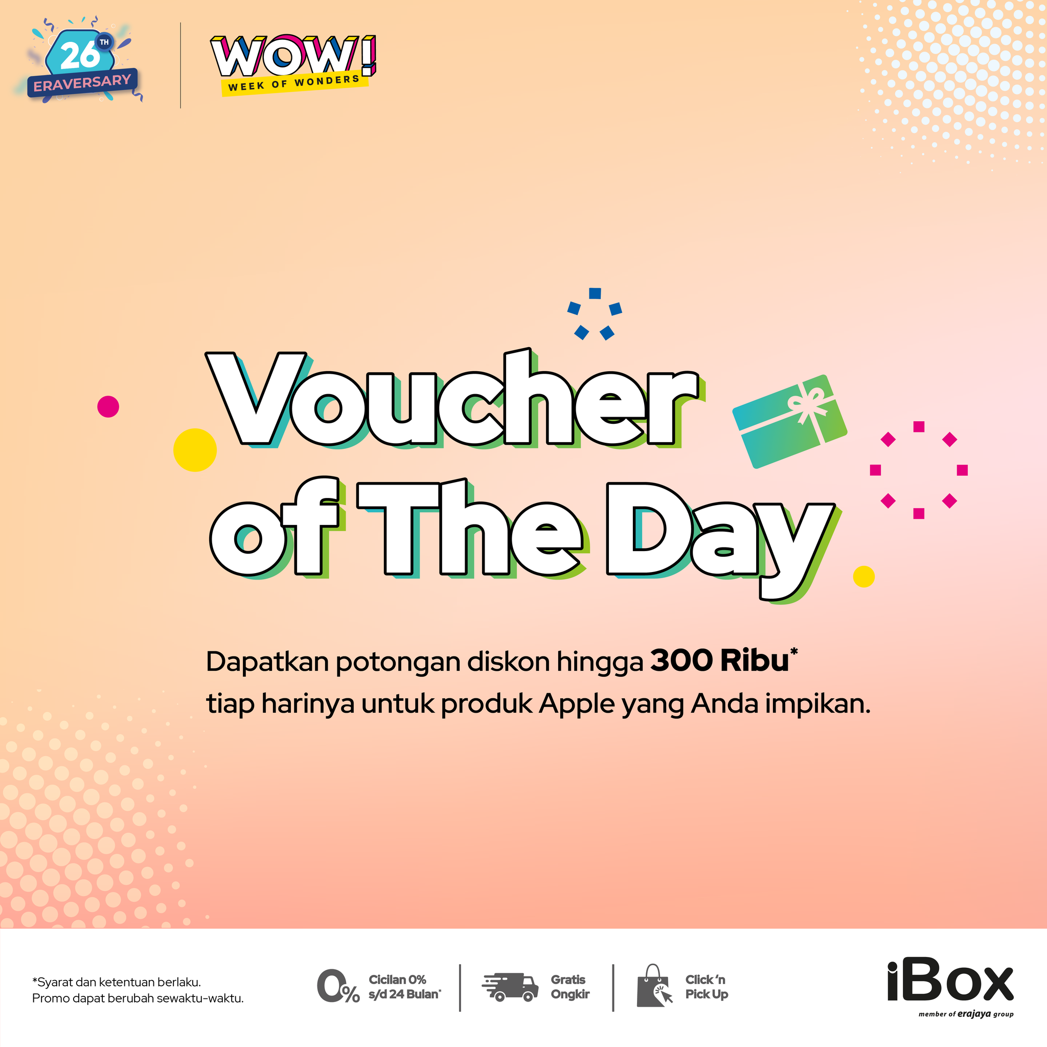 iBox - Voucher of The Day Dapatkan potongan diskon hingga... | Facebook