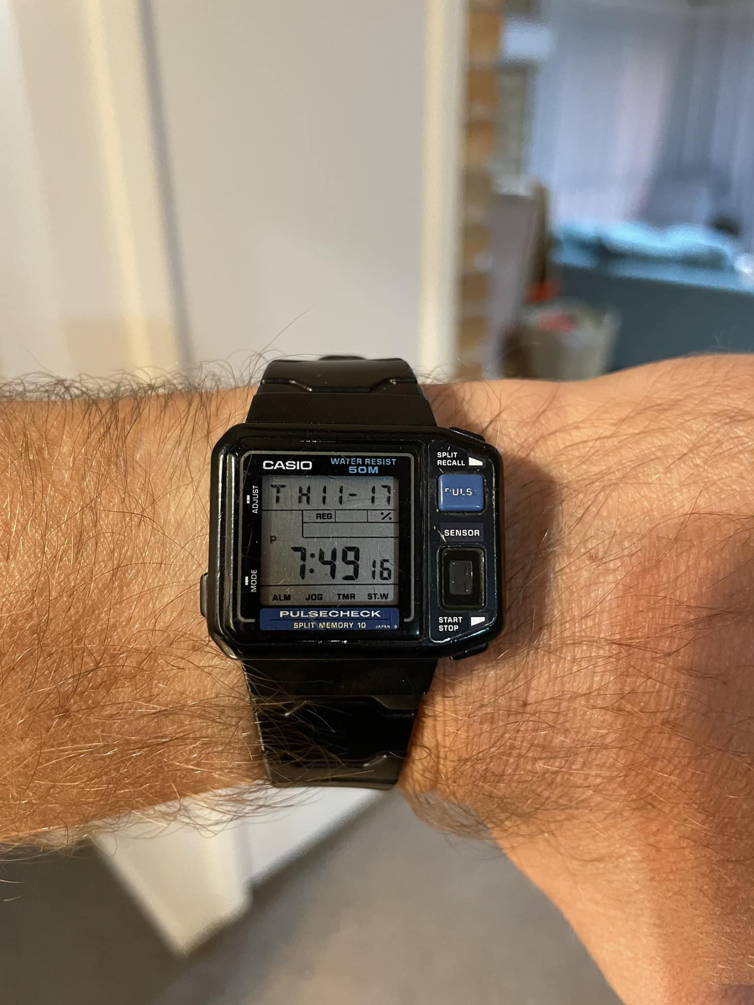 Vintage Casio Pulse Check JP-100W from 1987