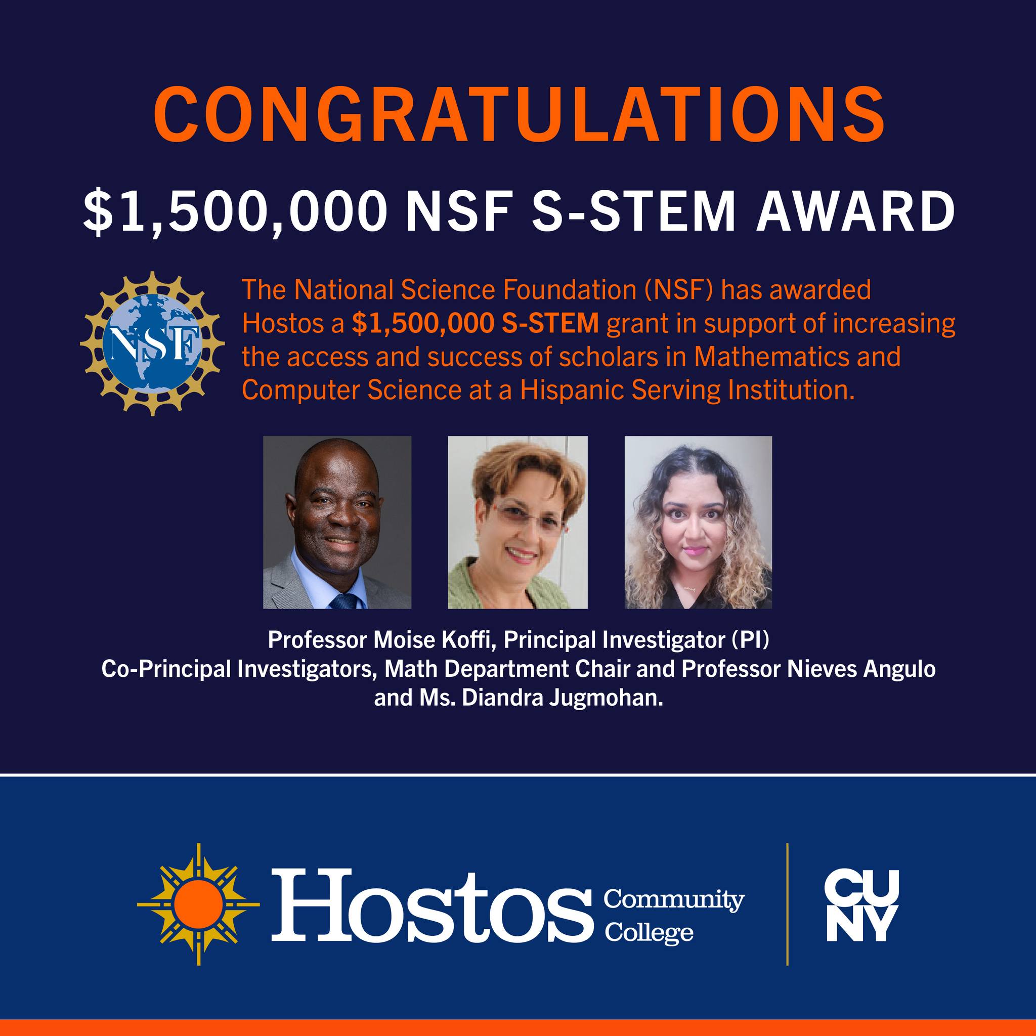 Hostos Community College - We are thrilled to announce that the ...