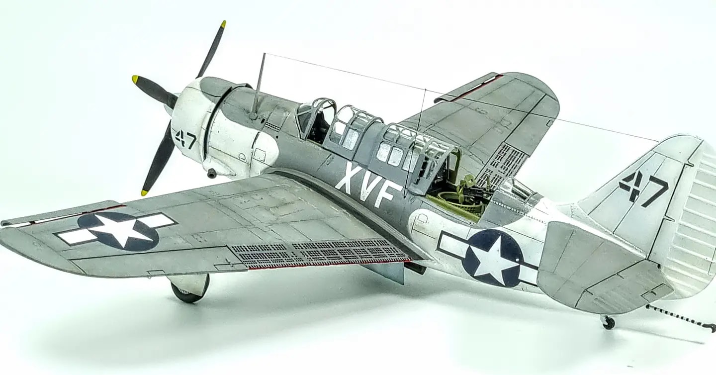 1/48 scale SB2C-4 Helldiver model review
