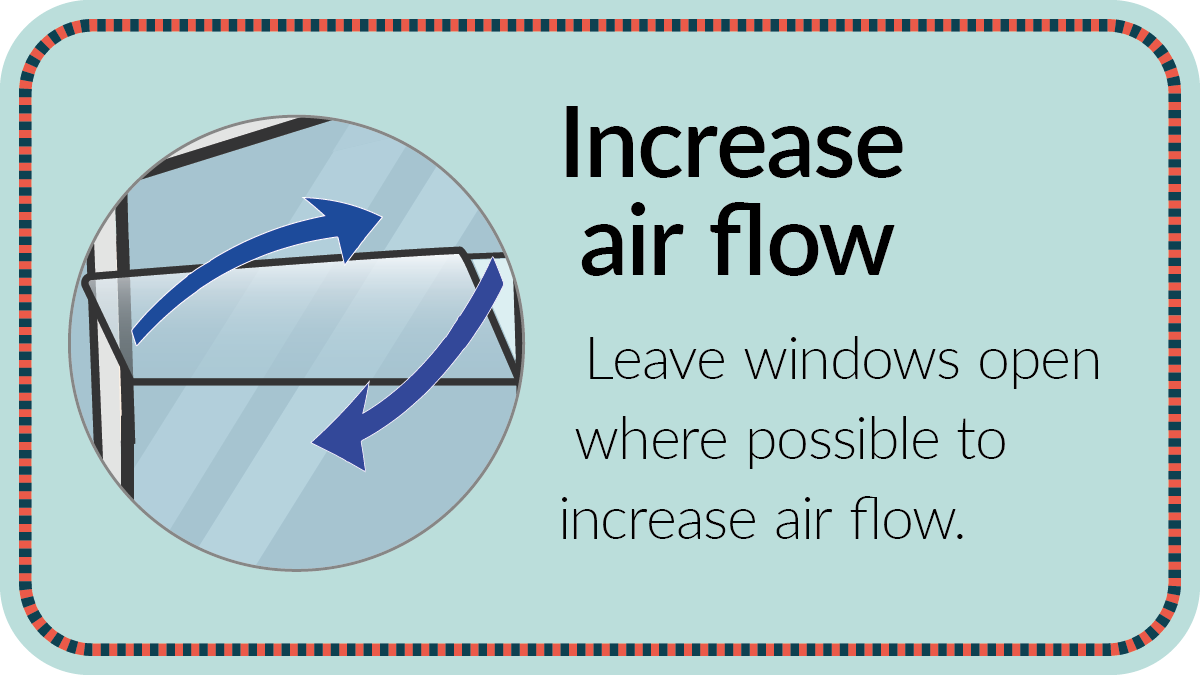 Lothian - Leave windows open where possible to increase air flow ...