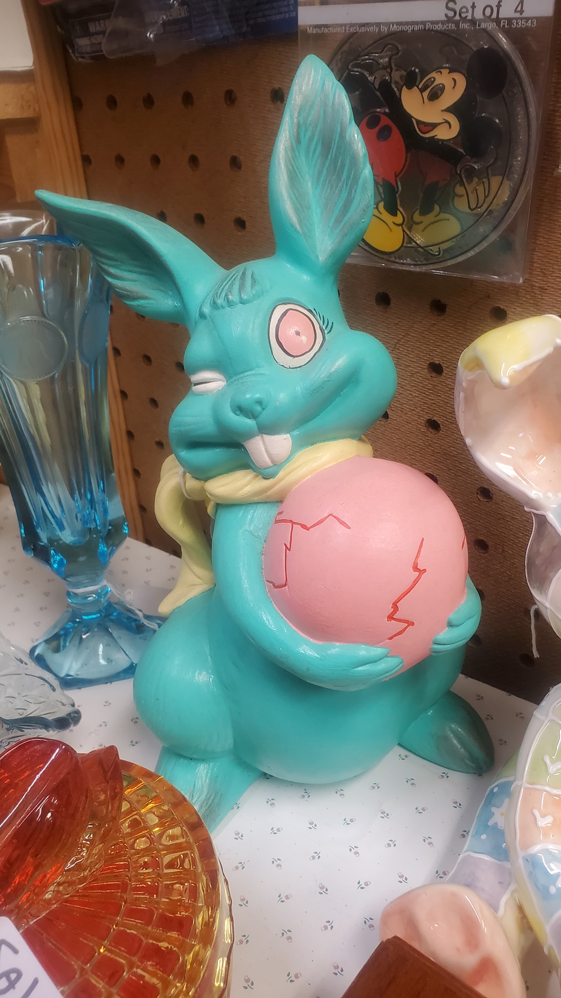 This tweaked out Easter Rabbit at a flea market in Western mass. I