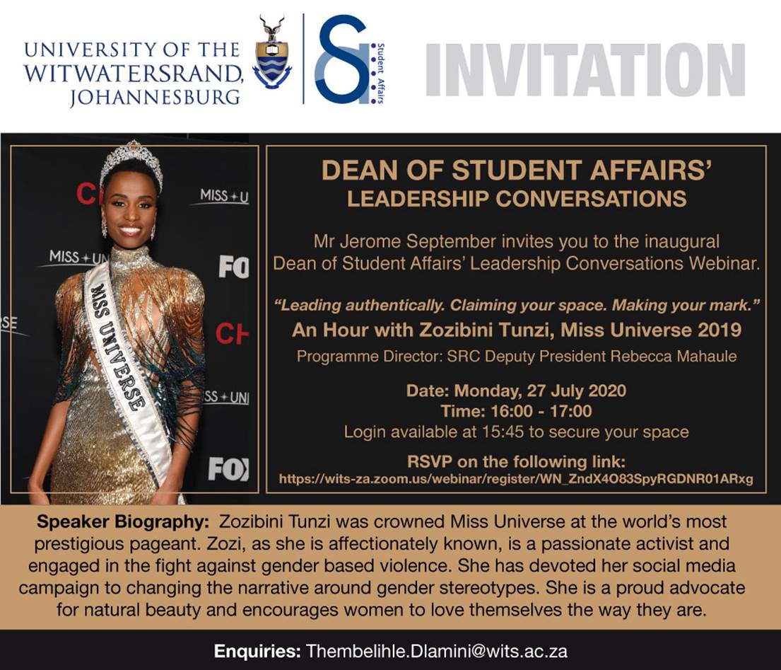 ⏰👑 HAPPENING... - Wits - University of the Witwatersrand | Facebook