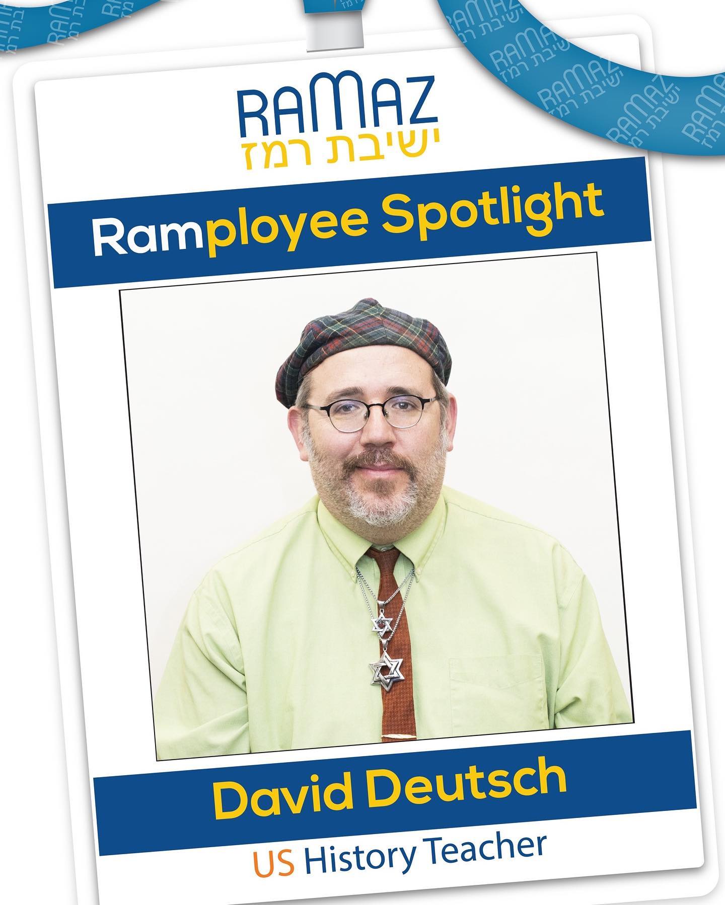 Ramaz - Meet our Ramployee of the week: Mr. David Deutsch,... | Facebook