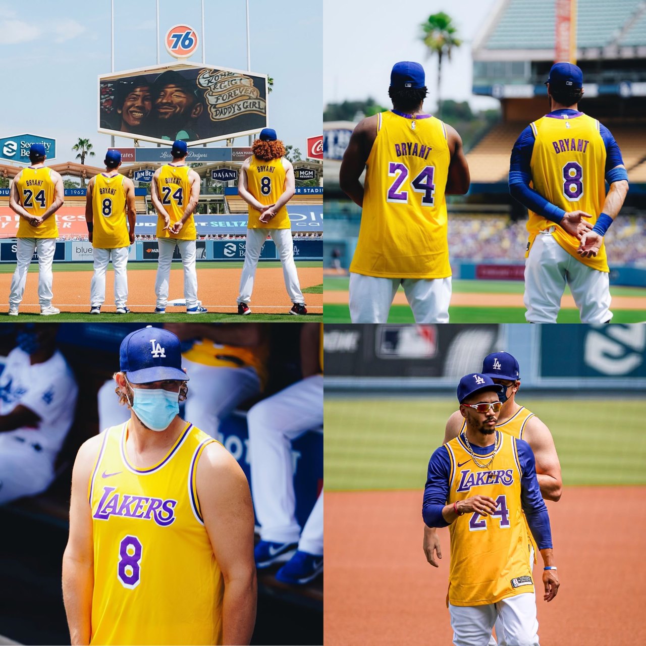 The Dodgers paid homage to Kobe Bryant with the Jobs Finished and