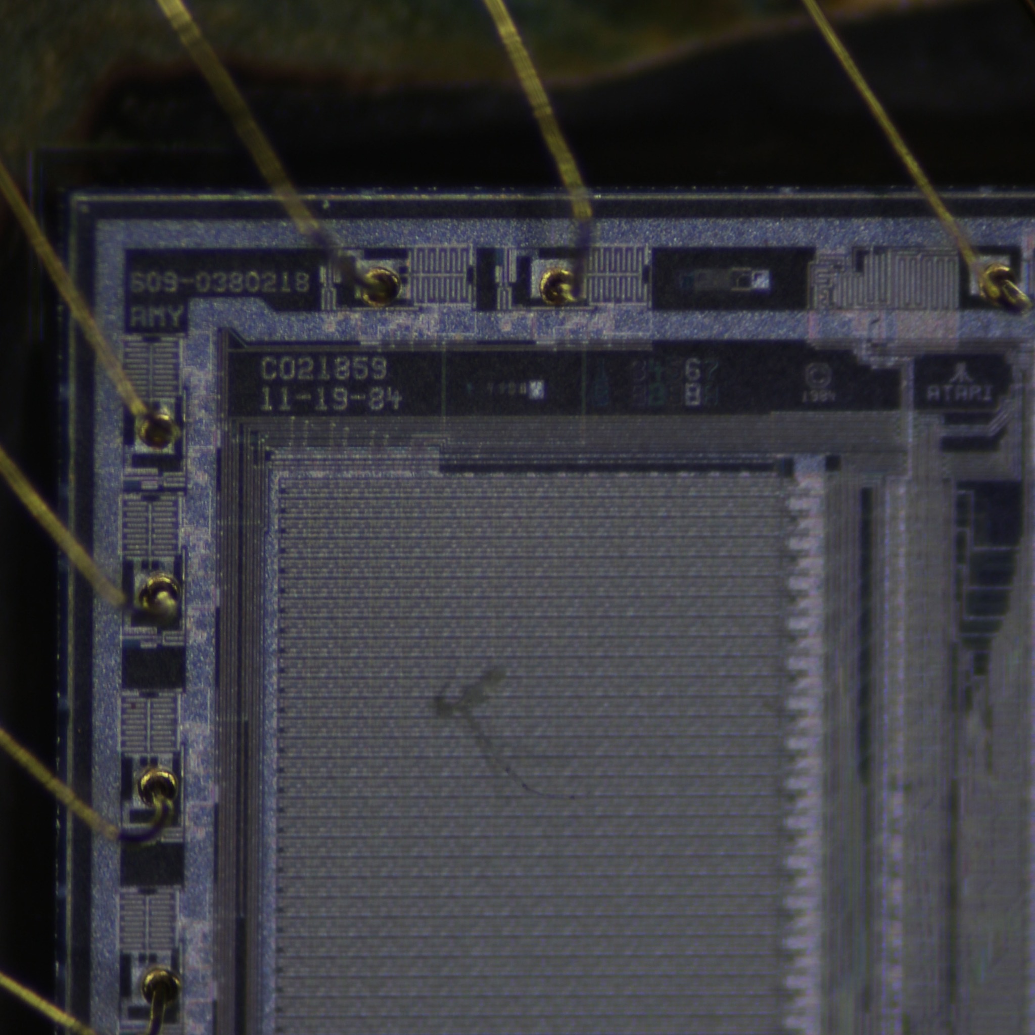 Atari's Amy sound chip photos