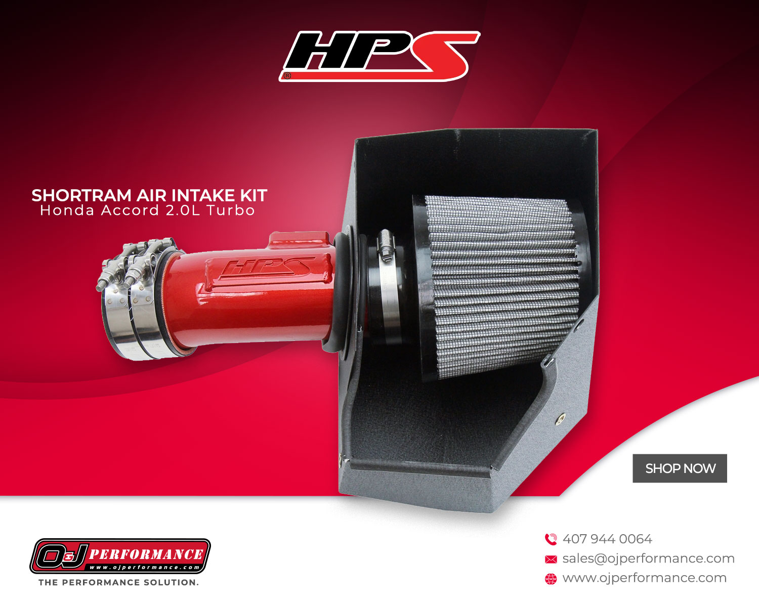 O&J Performance - HPS Performance Shortram Air Intake Kits...