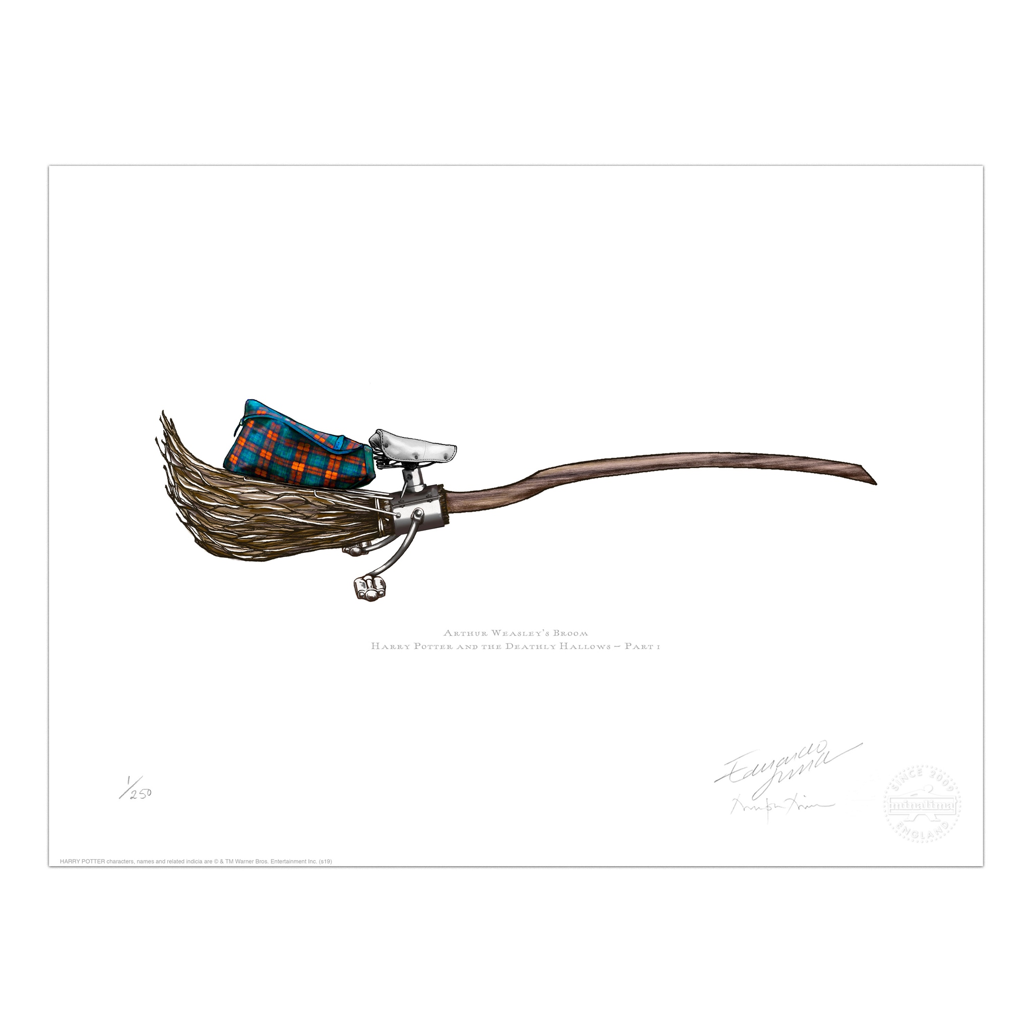Arthur Weasley's broom is inspired by his love of Muggle