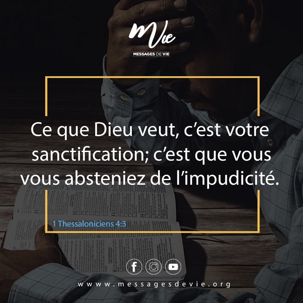 Ce Que Dieu Veut C Est Votre Sanctification