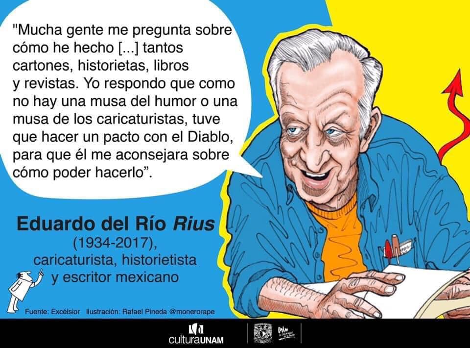 Cultura UNAM - 🏼📖Caricaturista, historietista, escritor mexicano y ...