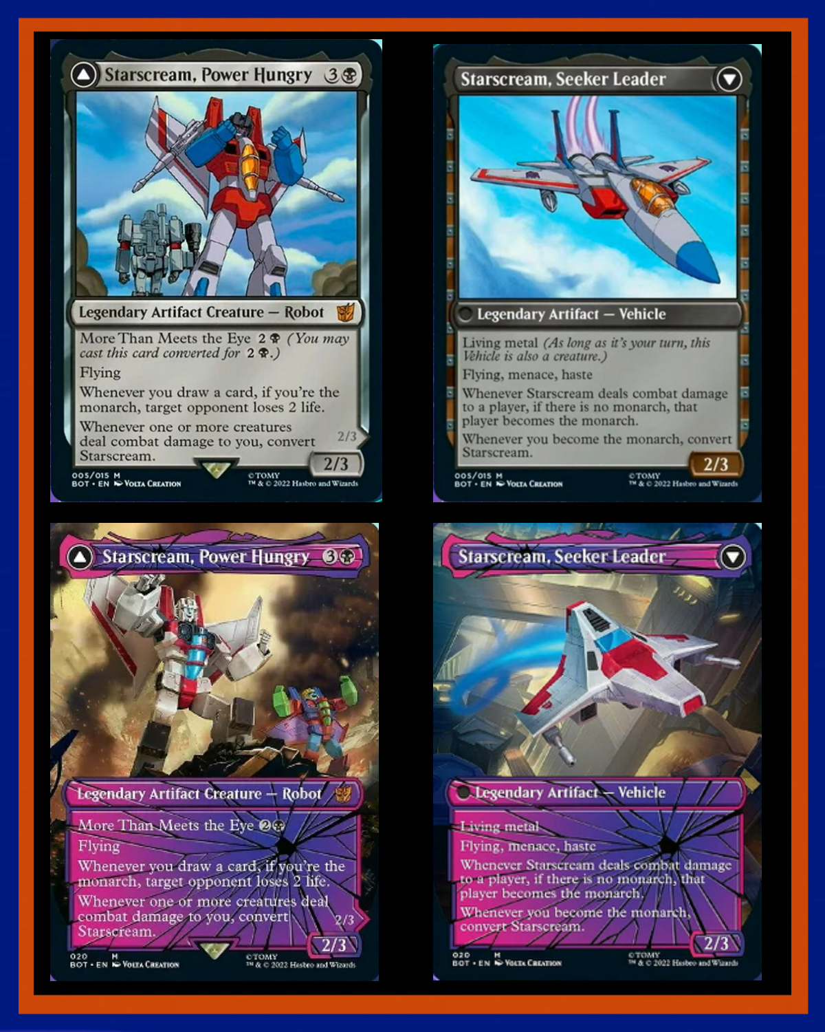 starscream mtg card Magic The Gathering - The Brothers War - Transformers that player becomes the monarch Starscream : r/custommagic