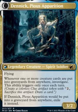disturb cards mtg Malevolent Hermit  THE ART OF DAARKEN create a token thats a copy of enchanted creature My blue white disturb deck