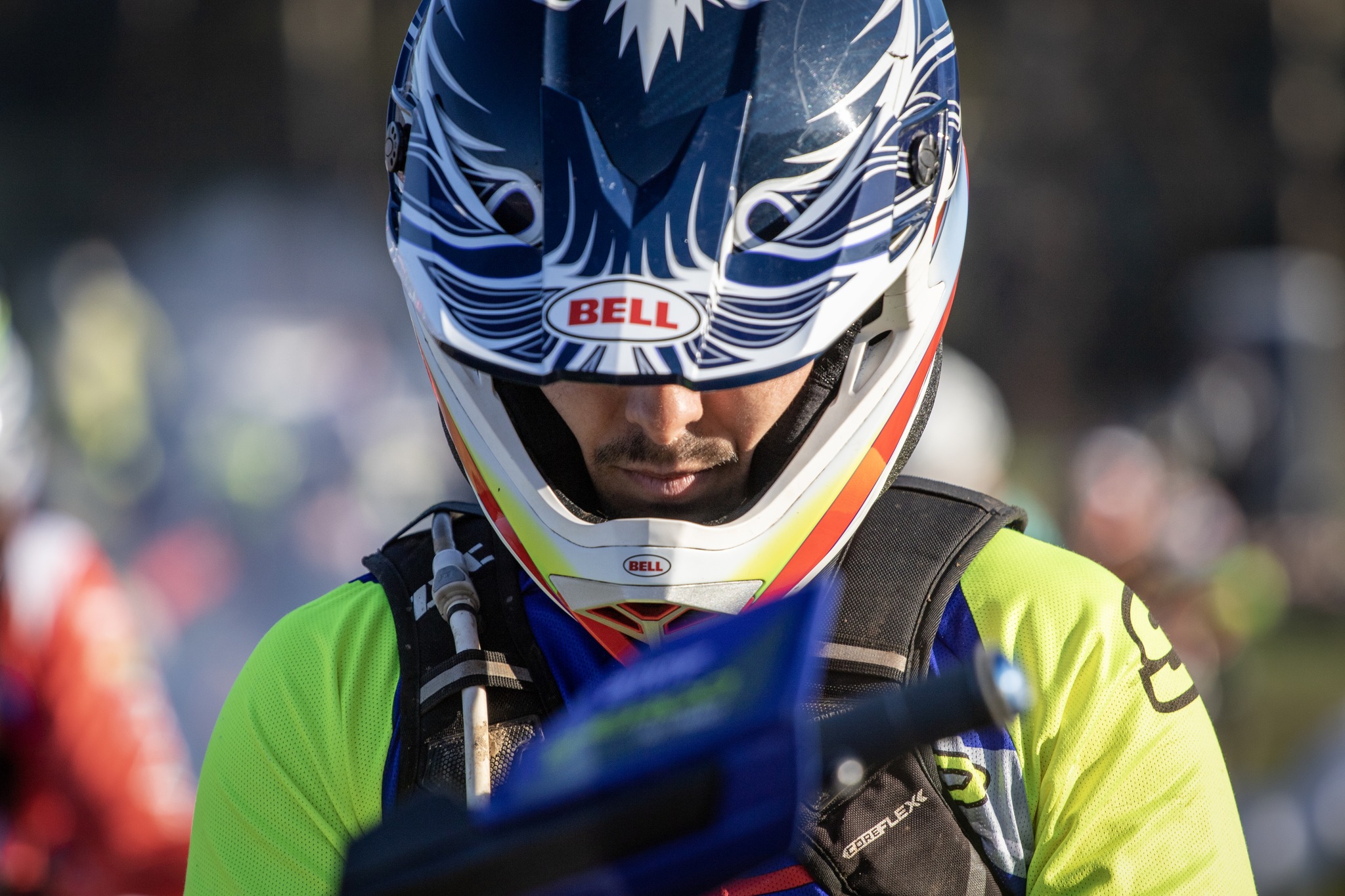Stoked on the new @monsterenergy helmets from @bellbikehelmets