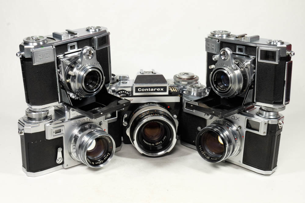 1957 Contax IIa with 1952 Zeiss Tessar F/3,5, 50 mm