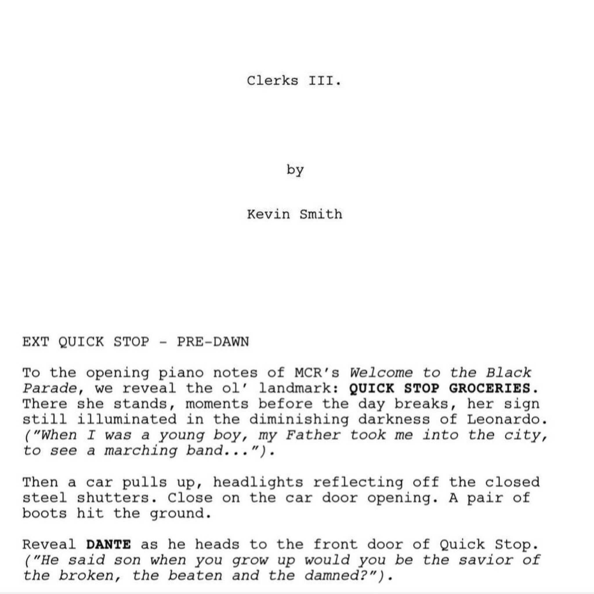 Rotten - Kevin Smith has announced that he has finished writing Clerks ...