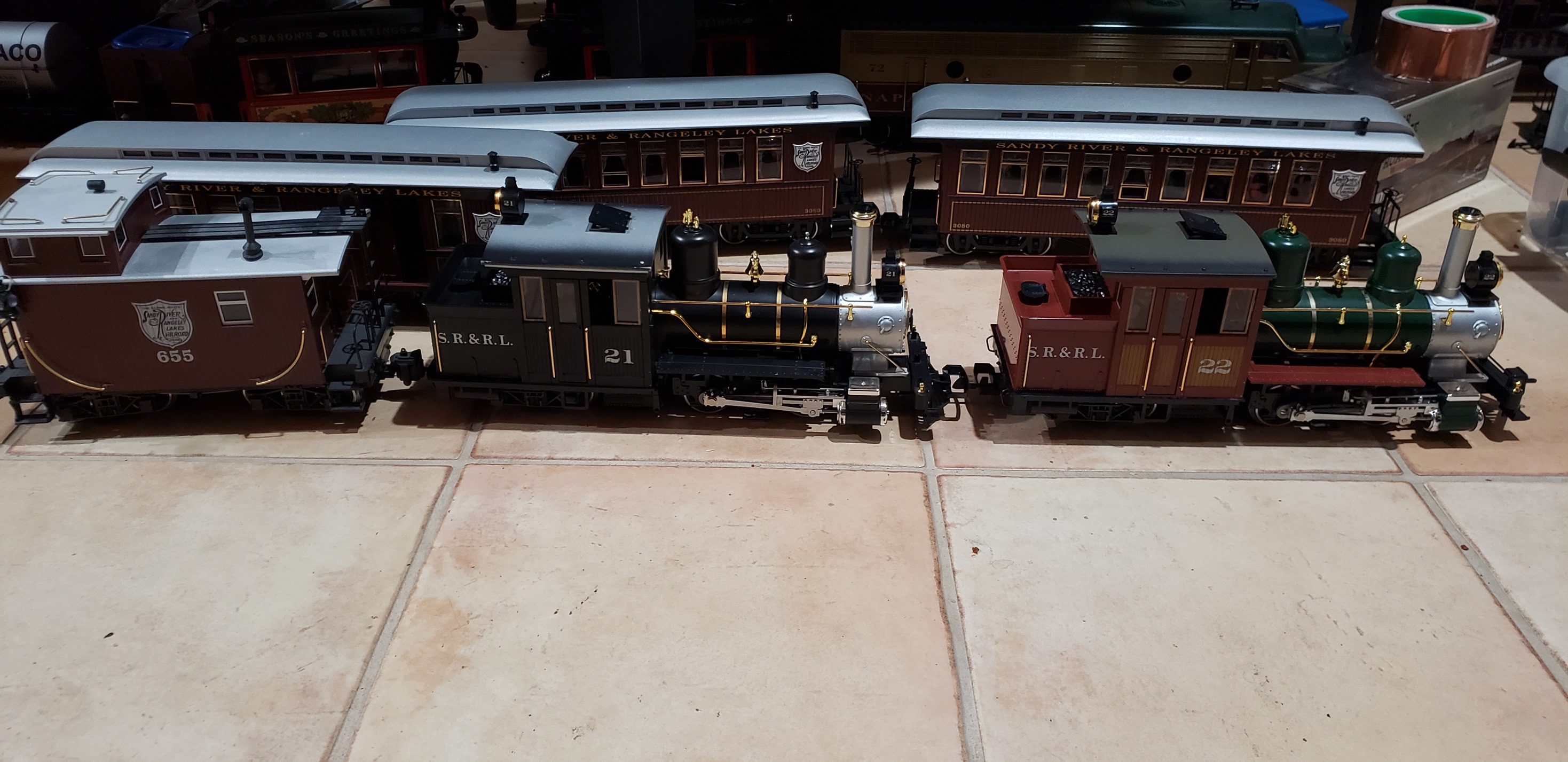 Sandy River & Rangeley Lakes Railroad in Thomas Style.